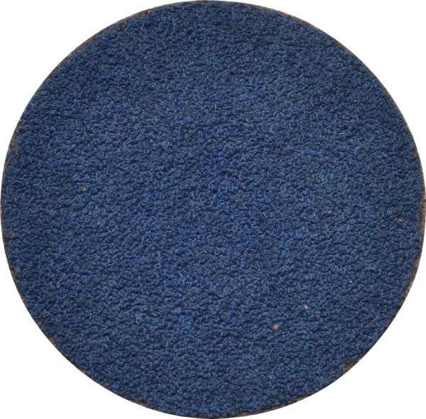 Tru-Maxx - 1-1/2" Disc Diam, 80 Grit, Zirconia Alumina Quick Change Disc - Type S Attaching System, Coated, Blue, Medium Grade, 30,000 RPM - Apex Tool & Supply