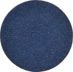Tru-Maxx - 1-1/2" Disc Diam, 80 Grit, Zirconia Alumina Quick Change Disc - Type S Attaching System, Coated, Blue, Medium Grade, 30,000 RPM - Apex Tool & Supply