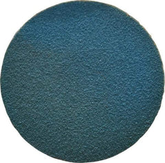 Tru-Maxx - 1-1/2" Disc Diam, 120 Grit, Zirconia Alumina Quick Change Disc - Type S Attaching System, Coated, Blue, Fine Grade, 30,000 RPM - Apex Tool & Supply