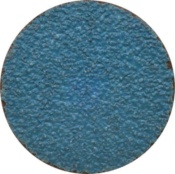 Tru-Maxx - 2" Disc Diam, 36 Grit, Zirconia Alumina Quick Change Disc - Type S Attaching System, Coated, Blue, Very Coarse Grade, 30,000 RPM - Apex Tool & Supply