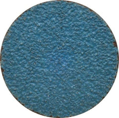Tru-Maxx - 2" Disc Diam, 36 Grit, Zirconia Alumina Quick Change Disc - Type S Attaching System, Coated, Blue, Very Coarse Grade, 30,000 RPM - Apex Tool & Supply