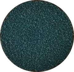 Tru-Maxx - 2" Disc Diam, 40 Grit, Zirconia Alumina Quick Change Disc - Type S Attaching System, Coated, Blue, Coarse Grade, 30,000 RPM - Apex Tool & Supply