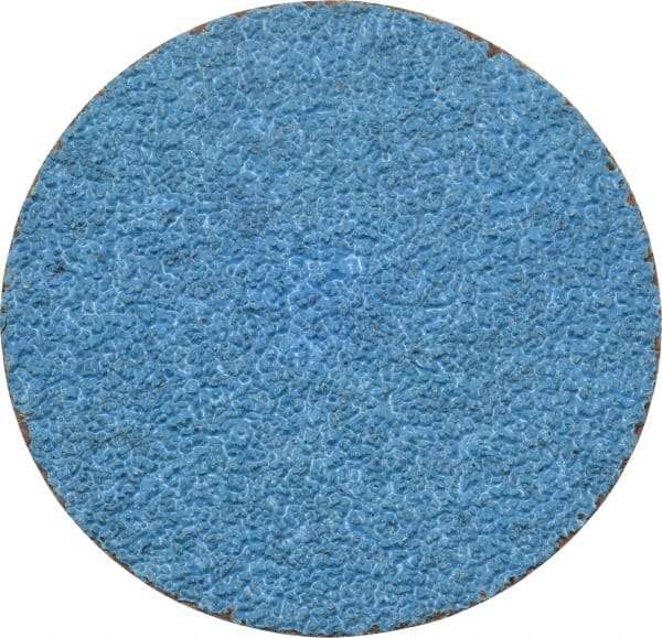 Tru-Maxx - 3" Disc Diam, 36 Grit, Zirconia Alumina Quick Change Disc - Type S Attaching System, Coated, Blue, Very Coarse Grade, 20,000 RPM - Apex Tool & Supply