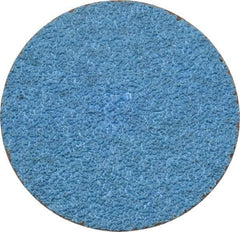 Tru-Maxx - 3" Disc Diam, 36 Grit, Zirconia Alumina Quick Change Disc - Type S Attaching System, Coated, Blue, Very Coarse Grade, 20,000 RPM - Apex Tool & Supply