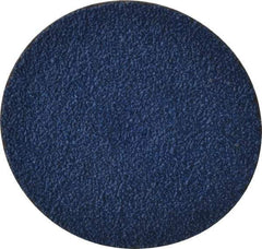 Tru-Maxx - 3" Disc Diam, 40 Grit, Zirconia Alumina Quick Change Disc - Type S Attaching System, Coated, Blue, Coarse Grade, 20,000 RPM - Apex Tool & Supply