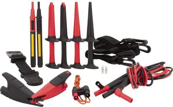 Fluke - 8 Piece, Test Lead Set - 600 Volt Max - Apex Tool & Supply