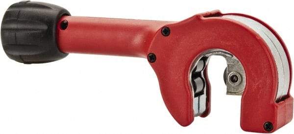 General - 5/8" to 1-1/8" Pipe Capacity, Ratcheting Tube Cutter - Cuts PVC, Stainless Steel, Copper, Brass and Aluminum - Apex Tool & Supply