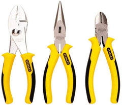 Stanley - 3 Piece Slip Joint Plier Set - Comes in Display Card - Apex Tool & Supply
