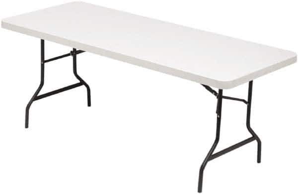ALERA - 72" Long x 30" Wide x 29" High, Rectangular Folding Table - Platinum - Apex Tool & Supply