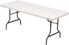 ALERA - 72" Long x 30" Wide x 29" High, Rectangular Folding Table - Platinum - Apex Tool & Supply