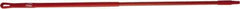 Vikan - 52 x 1" Fiberglass Squeegee Handle - European Threaded Connection, Red - Apex Tool & Supply
