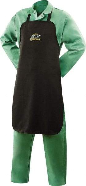 Steiner - 24 x 36" Flame Resistant/Retardant & Welding Bib Apron - Carbonized Fiber, 10 oz Material, Black, 0 Pockets, Flame Resistant - Apex Tool & Supply