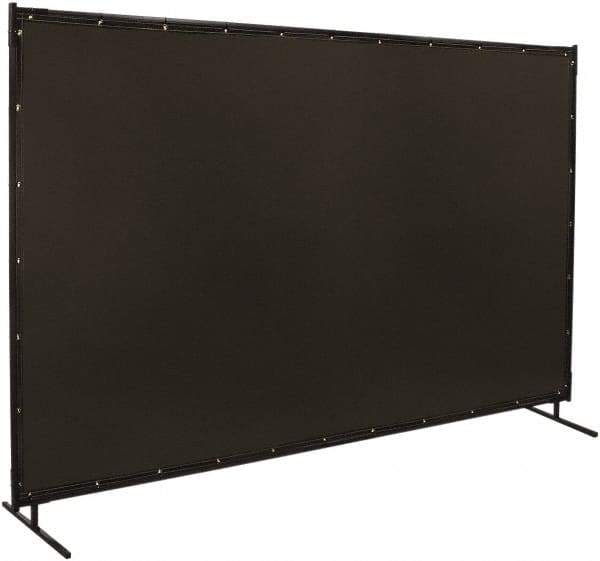 Steiner - 10 Ft. Wide x 6 Ft. High x 3/4 Inch Thick, 14 mil Thick Transparent Vinyl Portable Welding Screen Kit - Gray - Apex Tool & Supply
