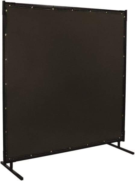 Steiner - 8 Ft. Wide x 6 Ft. High x 1 Inch Thick, 14 mil Thick Transparent Vinyl Portable Welding Screen Kit - Gray - Apex Tool & Supply