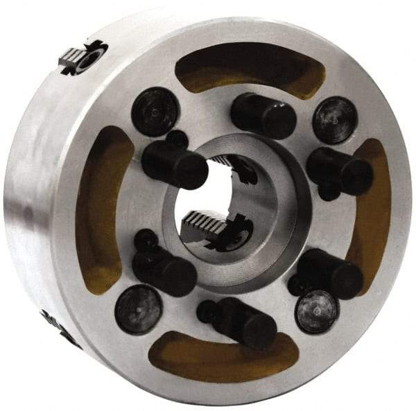 Gibraltar - 4 Jaws, 20" Diam, Independent Manual Lathe Chuck - D1-11 Mount Spindle, Reversible, 800 Max RPM, 6.2992" Through Hole Diam, Cast Iron - Apex Tool & Supply