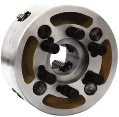 Gibraltar - 4 Jaws, 20" Diam, Independent Manual Lathe Chuck - D1-11 Mount Spindle, Reversible, 800 Max RPM, 6.2992" Through Hole Diam, Cast Iron - Apex Tool & Supply