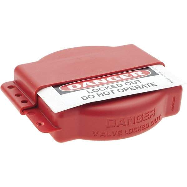 Brady - 6-1/2" Max Valve Handle, Polypropylene Gate Valve Lockout - Apex Tool & Supply