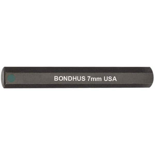 Bondhus - 7mm Hex Drive Bit - Apex Tool & Supply