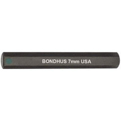 Bondhus - 7mm Hex Drive Bit - Apex Tool & Supply
