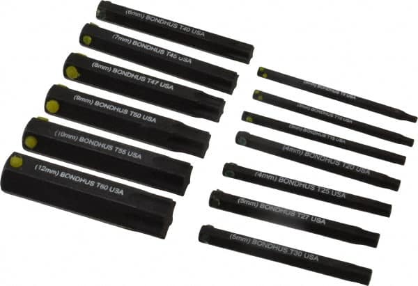 Bondhus - 13 Piece Hex Drive Bit Set - Apex Tool & Supply