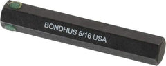 Bondhus - 5/16" Hex Drive Bit - 2" OAL - Apex Tool & Supply