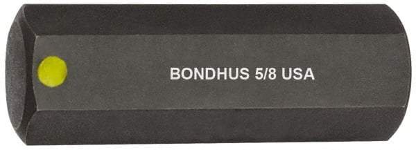 Bondhus - 5/8" Hex Drive Bit - 2" OAL - Apex Tool & Supply