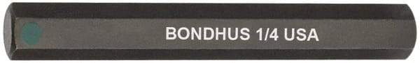 Bondhus - 1/4" Hex Drive Bit - 2" OAL - Apex Tool & Supply