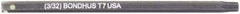 Bondhus - Star Hex Drive Bit - 2" OAL - Apex Tool & Supply