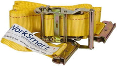 Value Collection - 12' Long x 2" Wide, 1 Ply, Polyester Web Sling - Yellow - Apex Tool & Supply