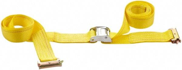 Value Collection - 16' Long x 2" Wide, 1 Ply, Polyester Web Sling - Yellow - Apex Tool & Supply