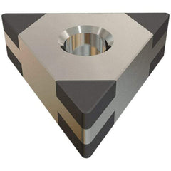 Iscar - TNGA332 M6 Grade IB25HC PCBN Turning Insert - TiN Finish, 60° Triangle, 3/8" Inscr Circle, 3/16" Thick, 1/32" Corner Radius - Apex Tool & Supply