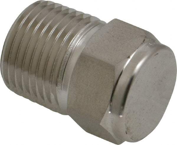 Ham-Let - 3/8" Grade 316 Stainless Steel Pipe Plug - MNPT End Connections, 7,300 psi - Apex Tool & Supply