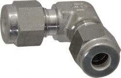 Ham-Let - 1/4" OD, Grade 316Stainless Steel Union Elbow - Comp x Comp Ends - Apex Tool & Supply