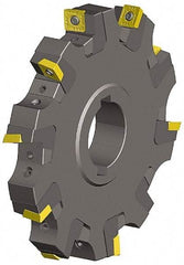 Kennametal - Shell Mount Connection, 0.614" Cutting Width, 1" Depth of Cut, 5" Cutter Diam, 1-1/4" Hole Diam, 12 Tooth Indexable Slotting Cutter - KSSS Toolholder, SPCT, SPET, SPPT Insert, Neutral Cutting Direction - Apex Tool & Supply