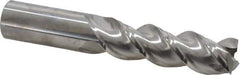 Niagara Cutter - 1", 3-1/4" LOC, 1" Shank Diam, 6" OAL, 3 Flute, Solid Carbide Square End Mill - Single End, Uncoated, Spiral Flute, 45° Helix, Centercutting, Right Hand Cut, Right Hand Flute, Series A345 - Apex Tool & Supply