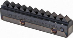 Kennametal - 11.5 TPI, Internal/External Thread, NPT Standard, TM25 KC635M Grade Thread Mill Insert - Carbide, TiAlN Coating - Apex Tool & Supply