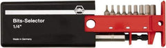 Wiha - 10 Piece Security Hex Drive Bit Set - Tamper-proof Hex Point - Apex Tool & Supply