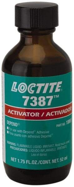 Loctite - 1.75 Fluid Ounce, Amber Adhesive Activator - For Use with Acrylic Adhesives - Apex Tool & Supply