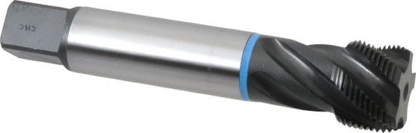 Emuge - 1-3/8 - 12 UNF, 5 Flute, Oxide Finish Cobalt Medium Spiral Flute Tap - Apex Tool & Supply