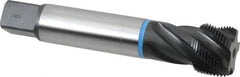 Emuge - 1-3/8 - 12 UNF, 5 Flute, Oxide Finish Cobalt Medium Spiral Flute Tap - Apex Tool & Supply