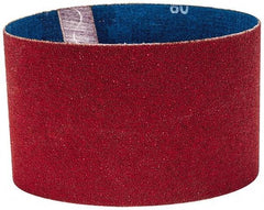 Norton - 3-1/2" Wide x 15-1/2" OAL, 80 Grit, Ceramic Abrasive Belt - Ceramic, Medium, Coated, Y Weighted Cloth Backing, Series R981 - Apex Tool & Supply