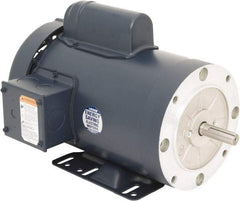 Leeson - 2 Max hp, 3,600 Max RPM, Electric AC DC Motor - 115/230 V Input, Single Phase, 56HC Frame, C-Face with Base Mount, TEFC Enclosure - Apex Tool & Supply