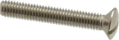 Value Collection - M3x0.50 Metric Coarse, 20mm OAL Slotted Drive Machine Screw - Oval Head, Grade 18-8 & A2 Stainless Steel, Uncoated, Without Washer - Apex Tool & Supply