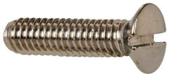 Value Collection - M4x0.70 Metric Coarse, 16mm OAL Slotted Drive Machine Screw - Oval Head, Grade 18-8 & A2 Stainless Steel, Uncoated, Without Washer - Apex Tool & Supply