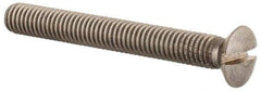 Value Collection - M6x1.00 Metric Coarse, 50mm OAL Slotted Drive Machine Screw - Oval Head, Grade 18-8 & A2 Stainless Steel, Uncoated, Without Washer - Apex Tool & Supply