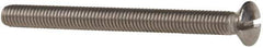 Value Collection - M6x1.00 Metric Coarse, 70mm OAL Slotted Drive Machine Screw - Oval Head, Grade 18-8 & A2 Stainless Steel, Uncoated, Without Washer - Apex Tool & Supply