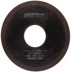 Norton - 4" Diam x 1-1/4" Hole x 1/16" Thick, 150 Grit Surface Grinding Wheel - Diamond, Type 1A1, Very Fine Grade, Resinoid Bond - Apex Tool & Supply