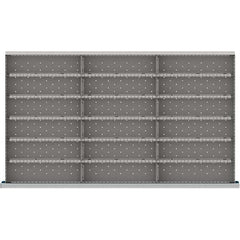 LISTA - 18-Compartment Drawer Divider Layout for 3.15" High Drawers - Apex Tool & Supply