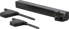 Seco - External Thread, Right Hand Cut, 5mm Shank Width x 5mm Shank Height Indexable Threading Toolholder - 16ER Insert Compatibility, CE Toolholder - Apex Tool & Supply