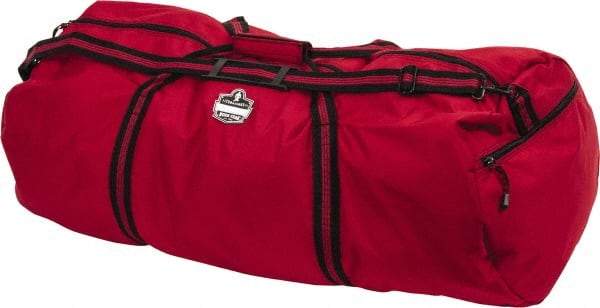 Ergodyne - 2 Pocket, 6,300 Cubic Inch, 600D Nylon Empty Duffel Bag - 36 Inch Wide x 15 Inch Deep x 15 Inch High, Red, Model No. 5020 - Apex Tool & Supply
